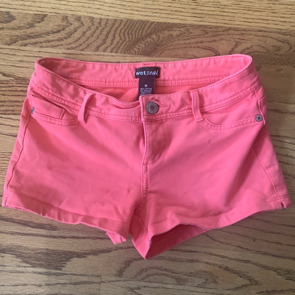 wet seal pink shorts